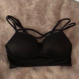 Black push up bralette